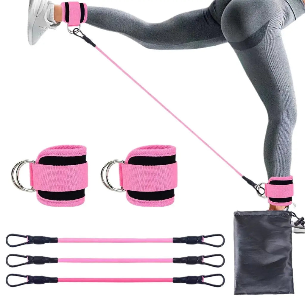 Ankle Strap Resistance Bands Hip Leg Strength Pull Rope Fitness Elastic Training Home Yoga Pilate Crossfit Workout Gym Equipment Bpower Fitness