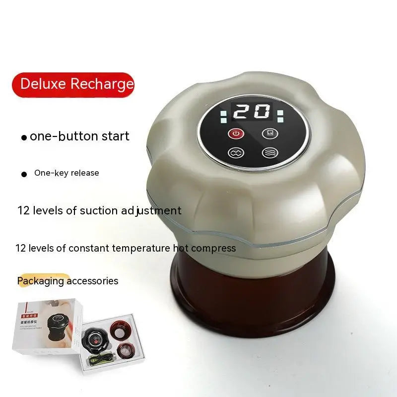 Intelligent Electric Breathing Gua Sha Scraping Massager Whole Body Hot Compress Massage Tank Bpower Fitness