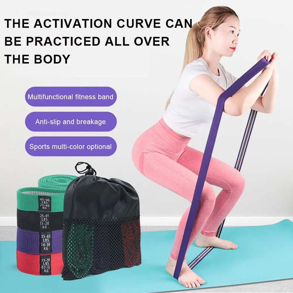 Fitness Long Resistance Bands Fabric Set Exercise Workout Elastic Bands For Pull Up Woman Assist Workout Bands Bpower Fitness