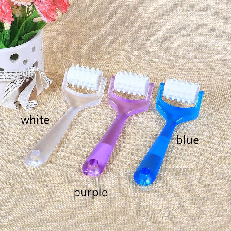 Small plastic roller face massager Bpower Fitness