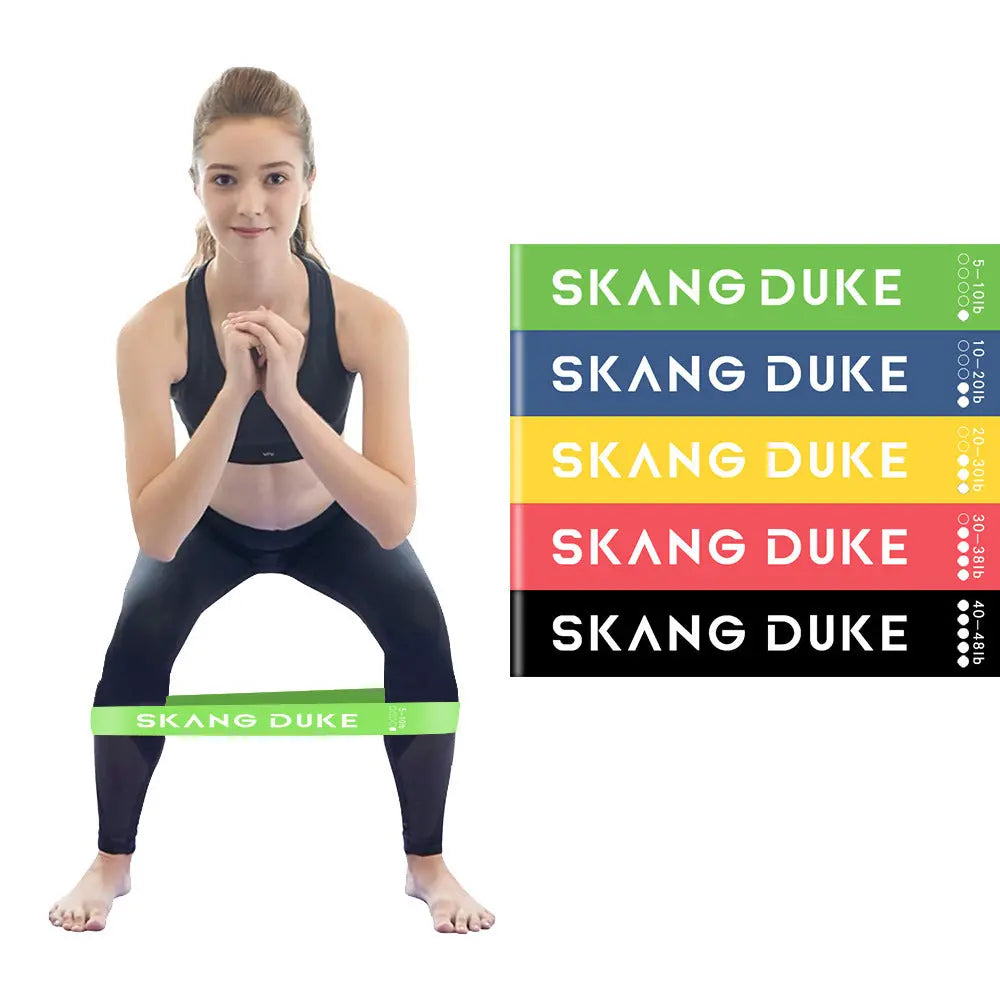 5 Level Resistance Rubber Bands Yoga Training Elastic Bands Bpower Fitness