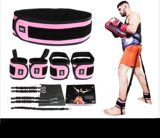 Leg Squat Boxing Combat Training Resistance Bands Fitness Combat Fighting Resistance Force Agility Workout Exercise Equipment Bpower Fitness
