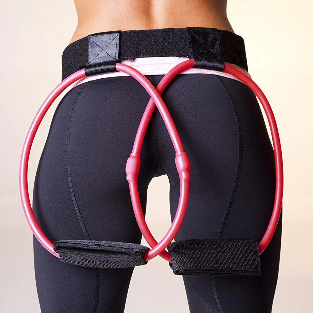 Latex Material Yoga Fitness Belt Foot Pedal Tension Rope Home Exercise Fitness Equipment Home Workout Resistance Bands Bpower Fitness