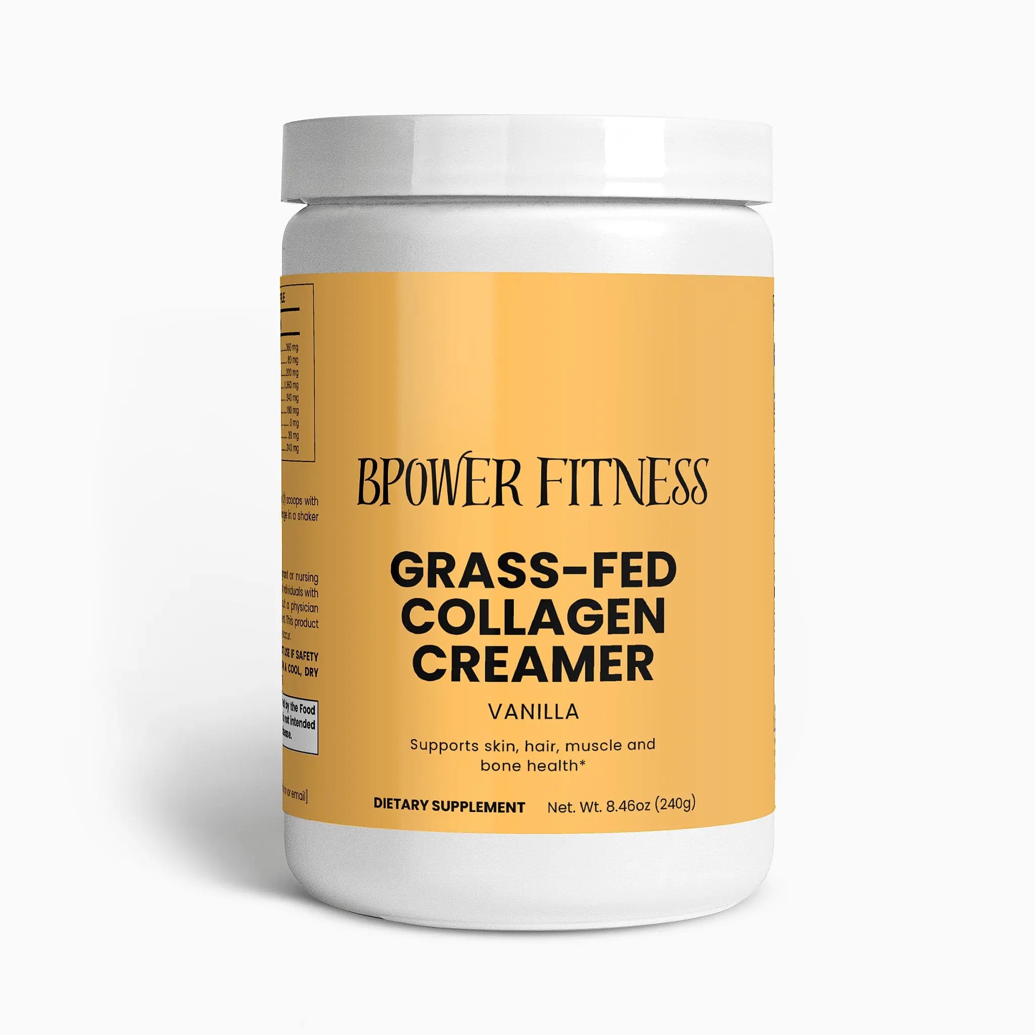 Grass-Fed Collagen Creamer (Vanilla) Bpower Fitness