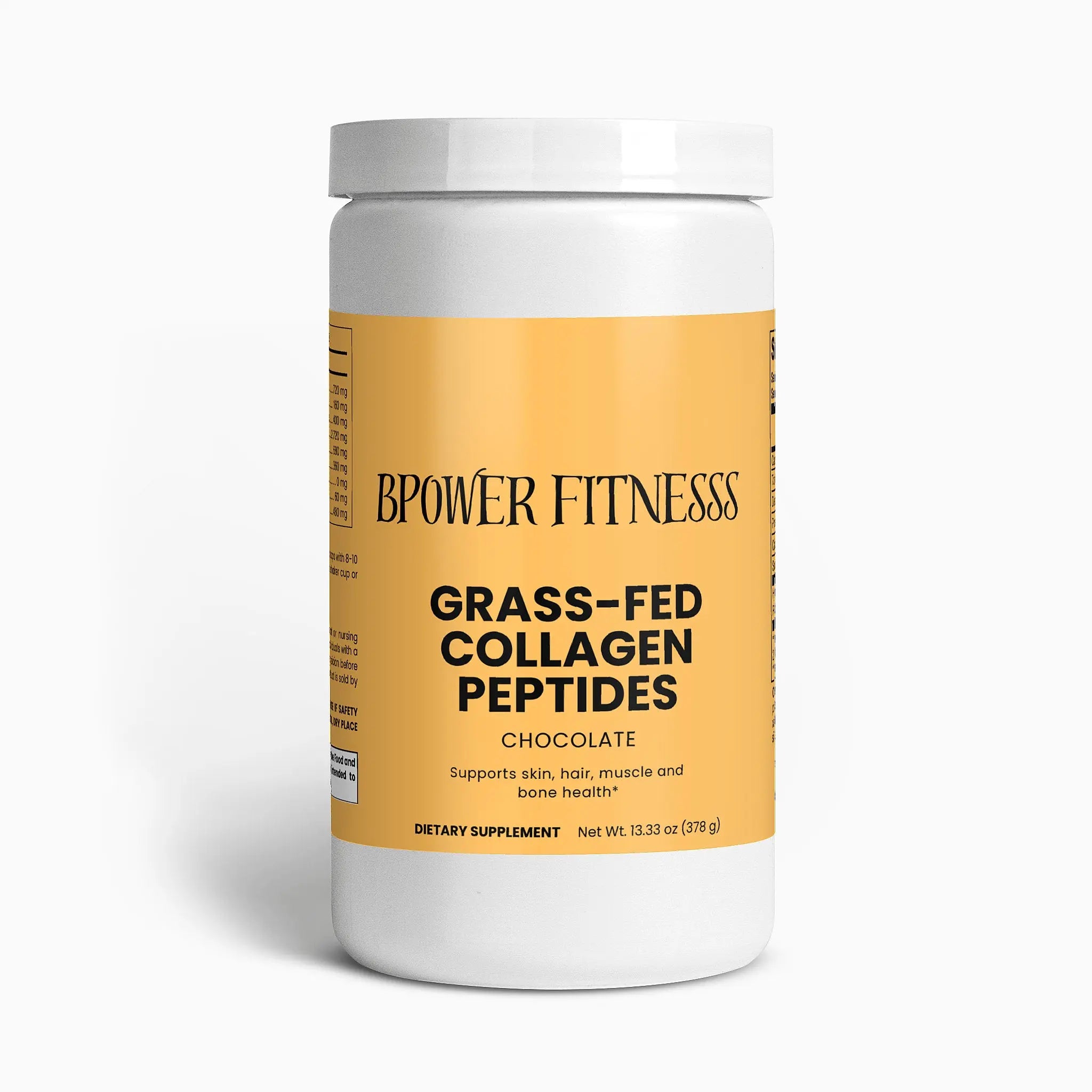 Grass-Fed Collagen Peptides Powder (Chocolate) Bpower Fitness