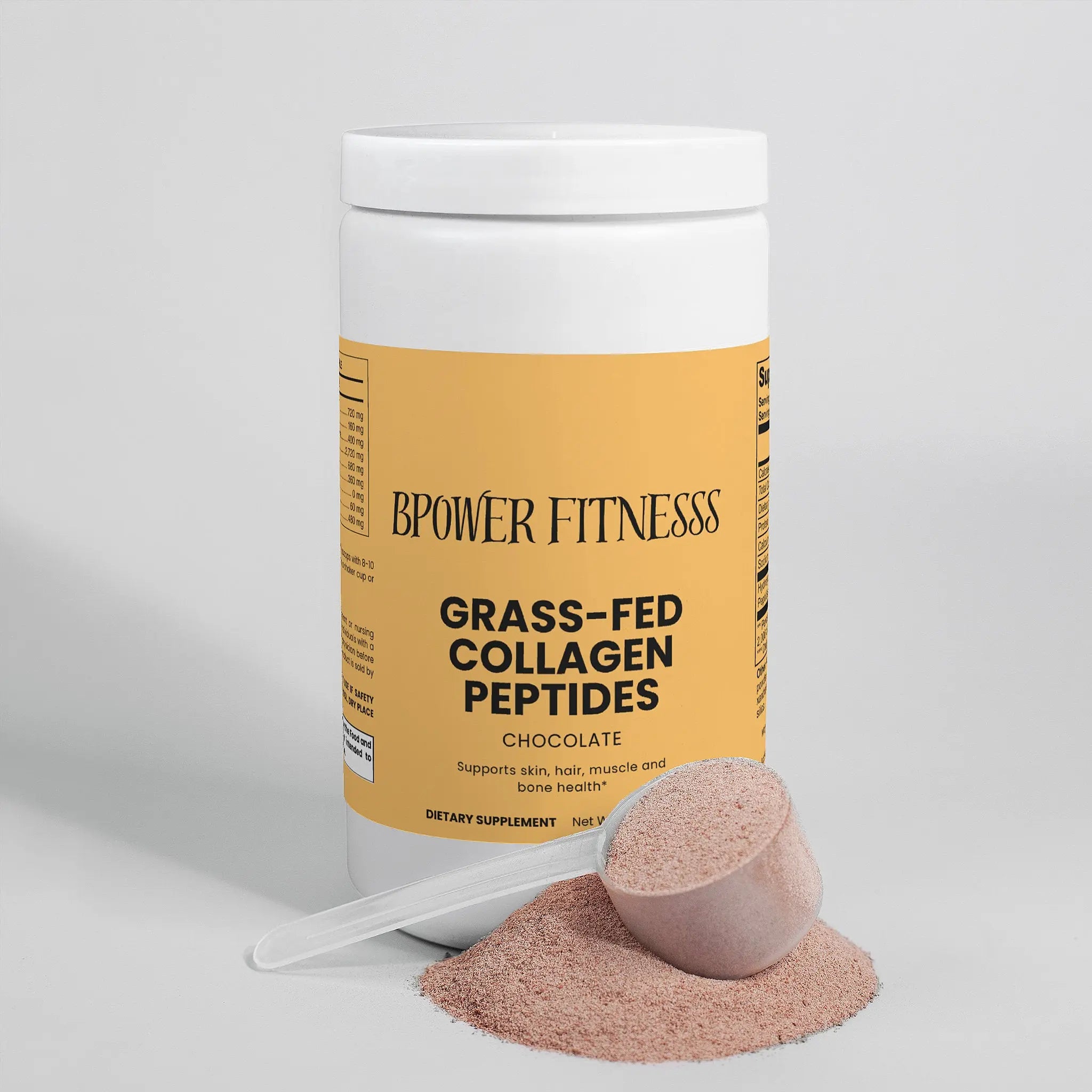 Grass-Fed Collagen Peptides Powder (Chocolate) Bpower Fitness