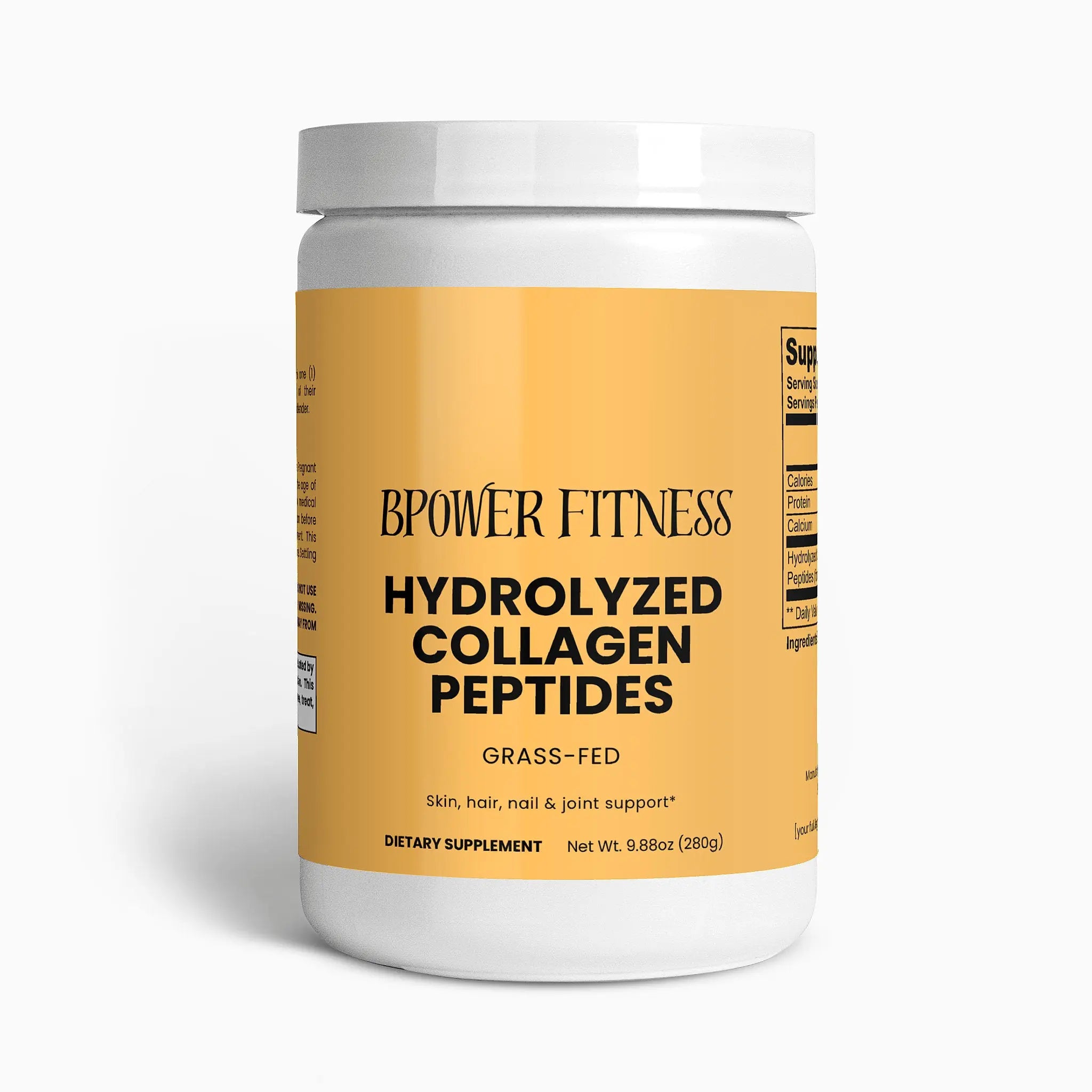 Grass-Fed Hydrolyzed Collagen Peptides Bpower Fitness