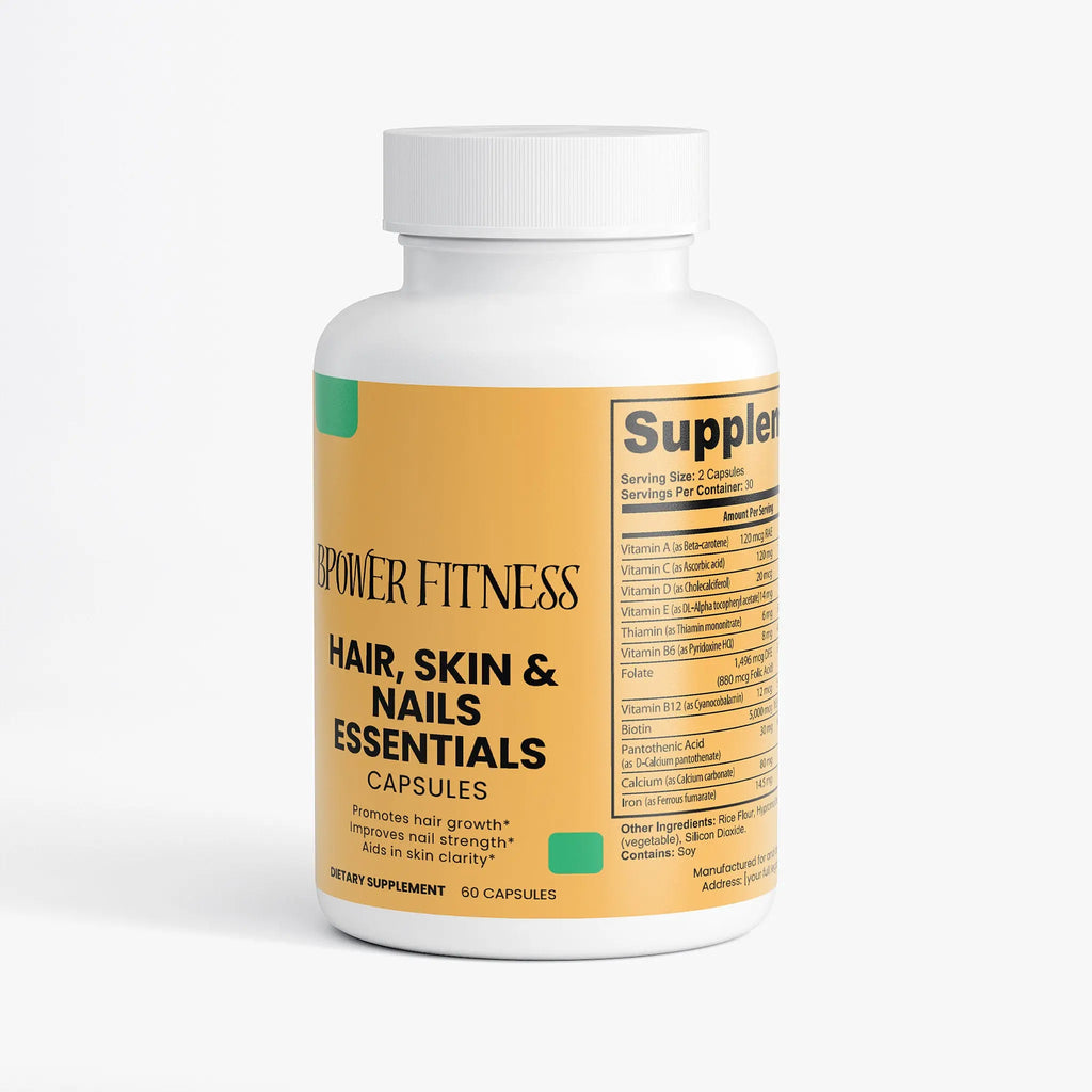 Hair Skin Nails Supplement - Beauty Vitamins with Biotin | Bpower Fitness Bpower Fitness