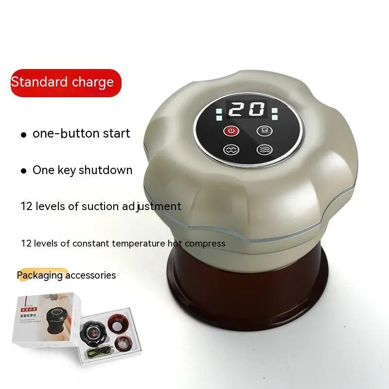 Intelligent Electric Breathing Gua Sha Scraping Massager Whole Body Hot Compress Massage Tank Bpower Fitness