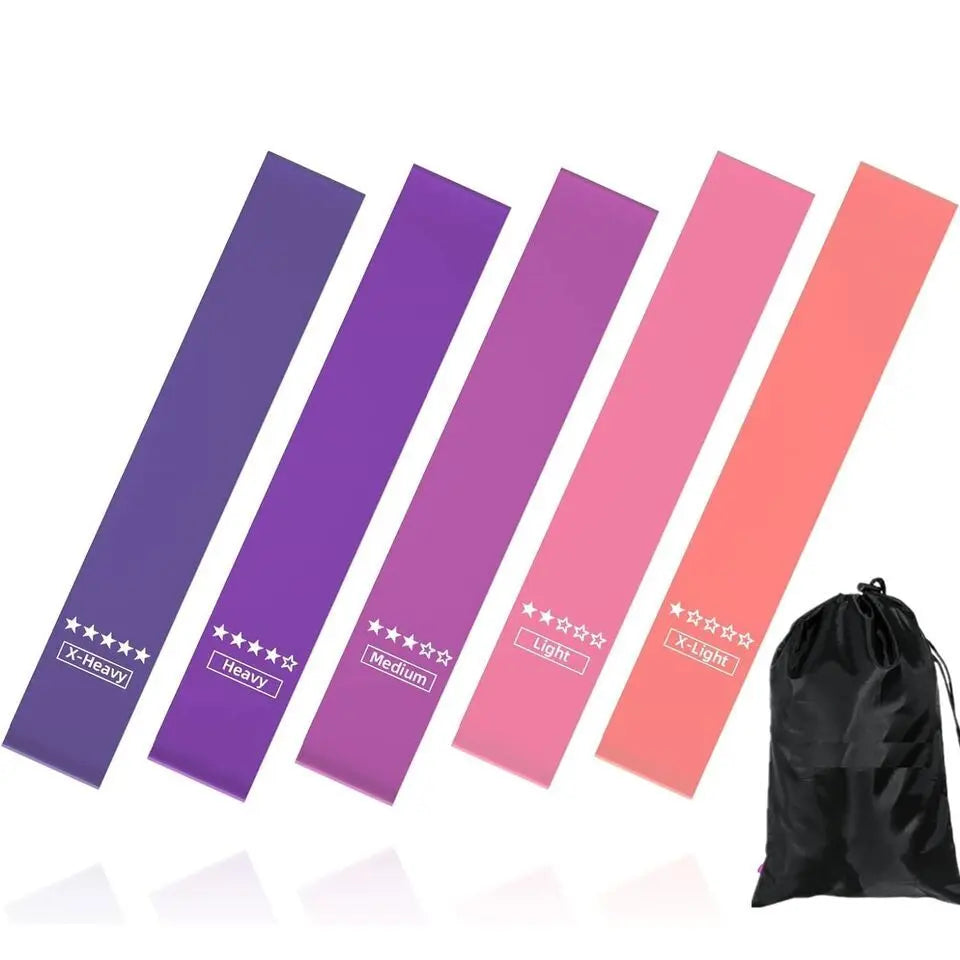 Resistance Loop Exercise Bands, Resistance Bands Exercise Bands For Home Fitness, Stretching, Strength Training, Physical Therapy,Elastic Workout Bands For Women Men Kids, Set Of 5 Bpower Fitness