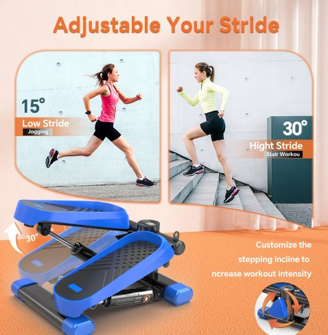 CD Monitor   Downloads Home Office Exercise 330LBS Capacity Mini Stepper With Resistance Bands And LCD Monitor Bpower Fitness