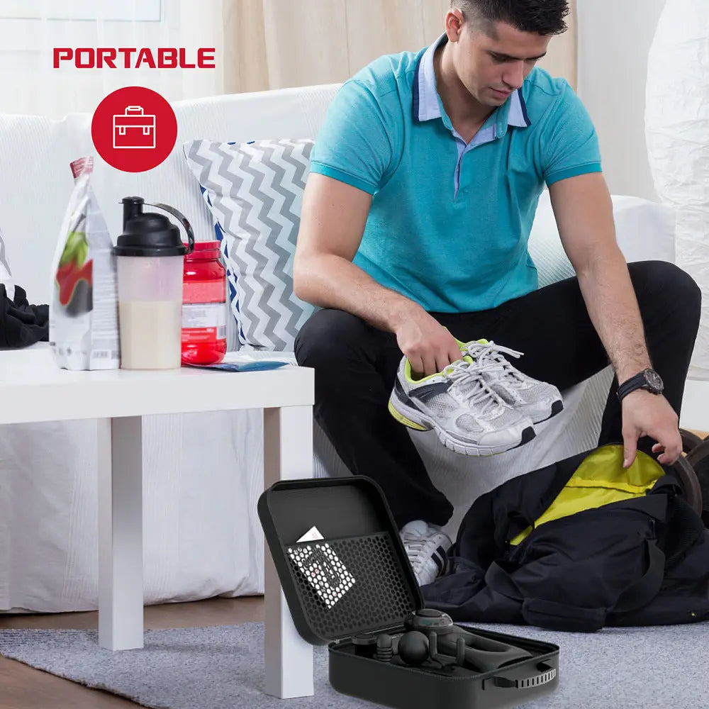 Foldable Rotating Fascia  The First Fitness Massage Gun Bpower Fitness