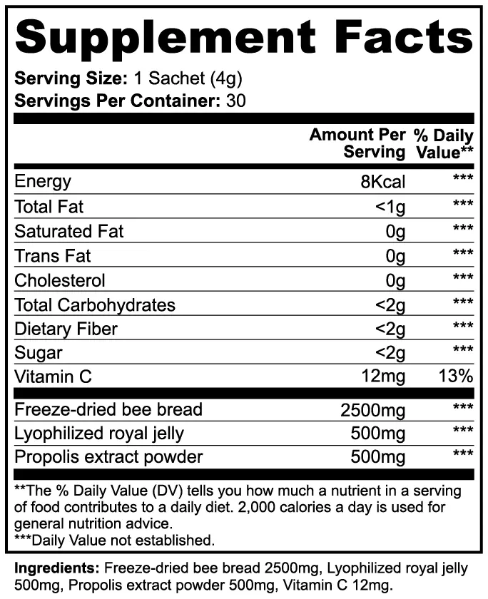 Bee Bread Powder Bpower Fitness