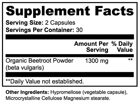 Beetroot Capsules Bpower Fitness