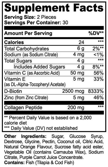 Collagen Gummies (Adult) Bpower Fitness
