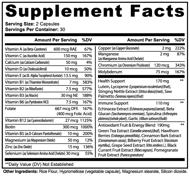 Complete Multivitamin Bpower Fitness
