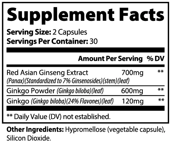Ginkgo Biloba + Ginseng Bpower Fitness