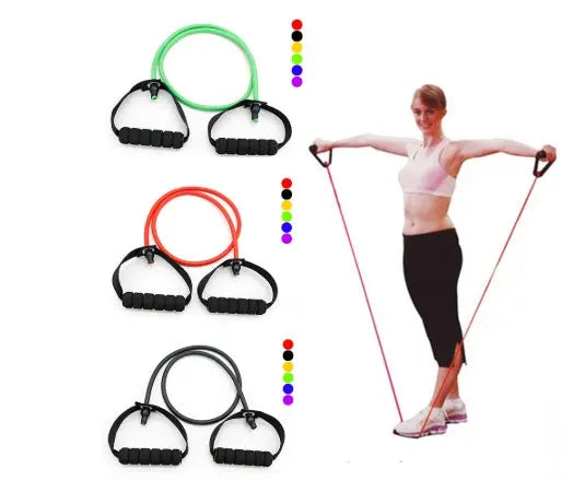 Latex Resistance Bands Workout Exercise Yoga Crossfit Fitness Tubes Pull Rope Fitness Exercise Equipment Tool Bpower Fitness