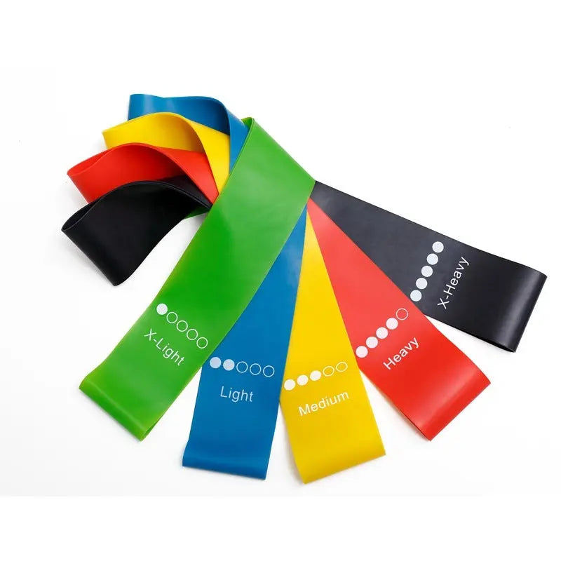Yoga Resistance Rubber Bands Indoor Outdoor Fitness Equipment 0.35mm-1.1mm Pilates Sport Training Workout Elastic Bands Bpower Fitness
