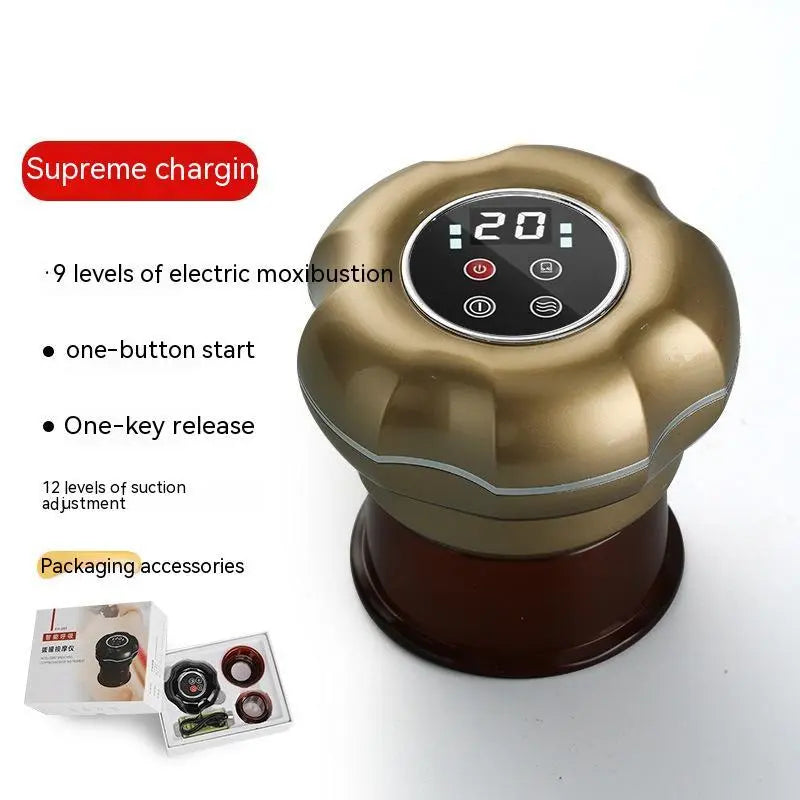 Intelligent Electric Breathing Gua Sha Scraping Massager Whole Body Hot Compress Massage Tank Bpower Fitness