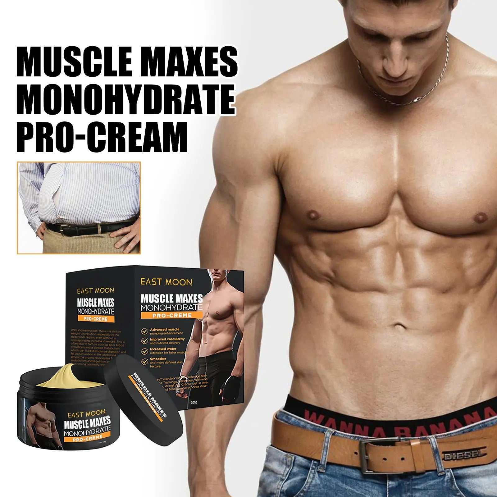 Men's Muscle Massage Cream Bpower Fitness