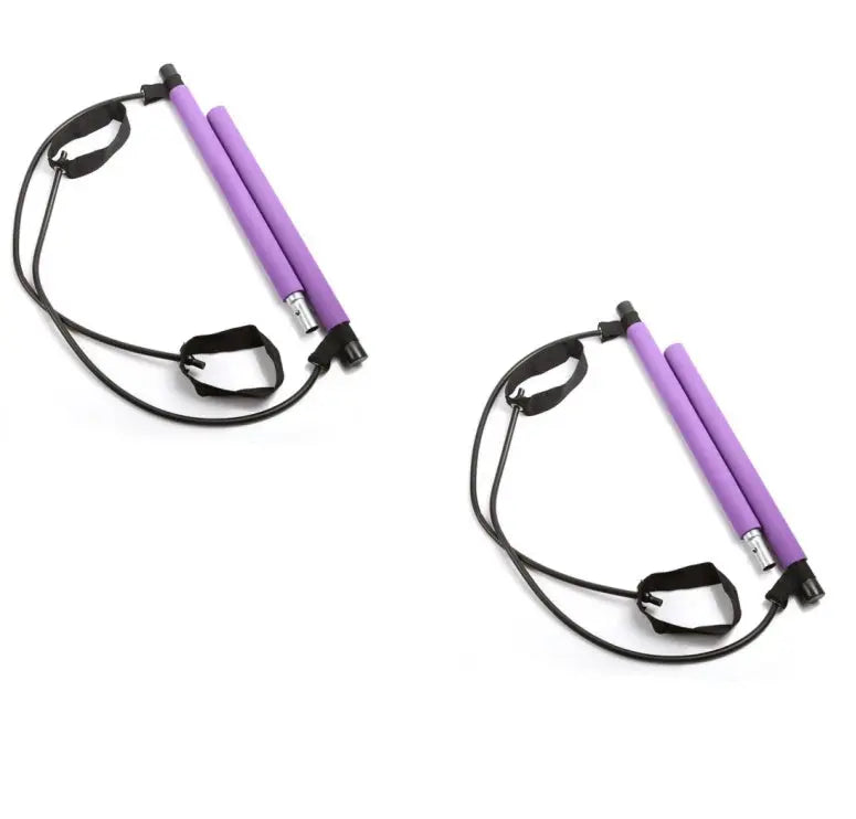 Yoga Crossfit Resistance Bands Exerciser Pull Rope Portable Gym Workout Pilates Bar Trainer Elastic Bands Bpower Fitness
