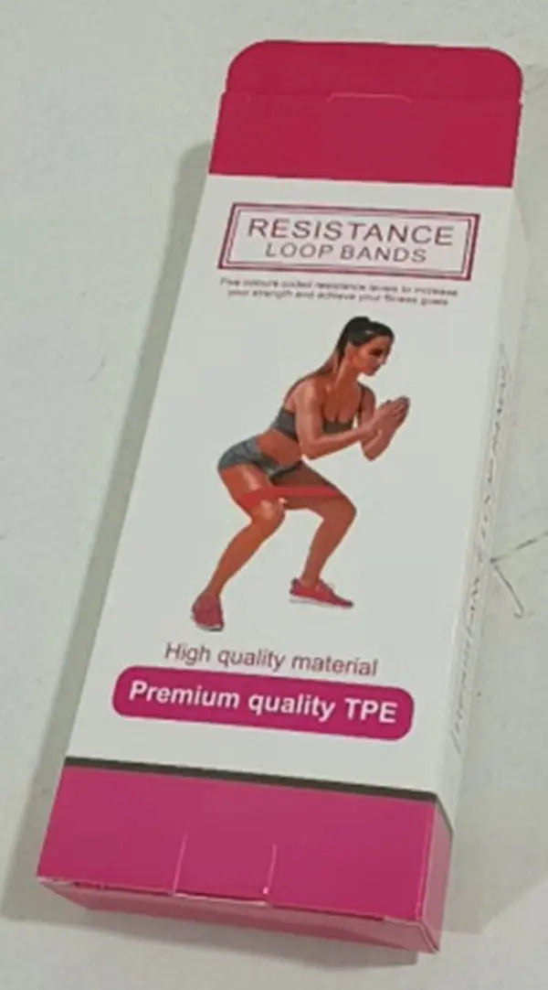 5 Level Resistance Rubber Bands Yoga Training Elastic Bands Bpower Fitness