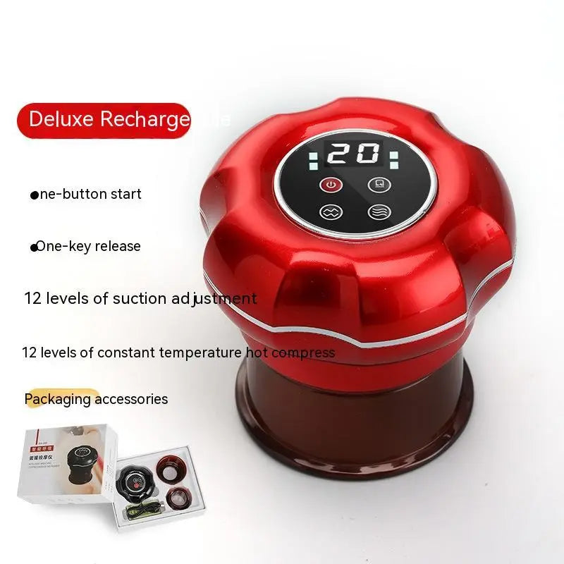Intelligent Electric Breathing Gua Sha Scraping Massager Whole Body Hot Compress Massage Tank Bpower Fitness