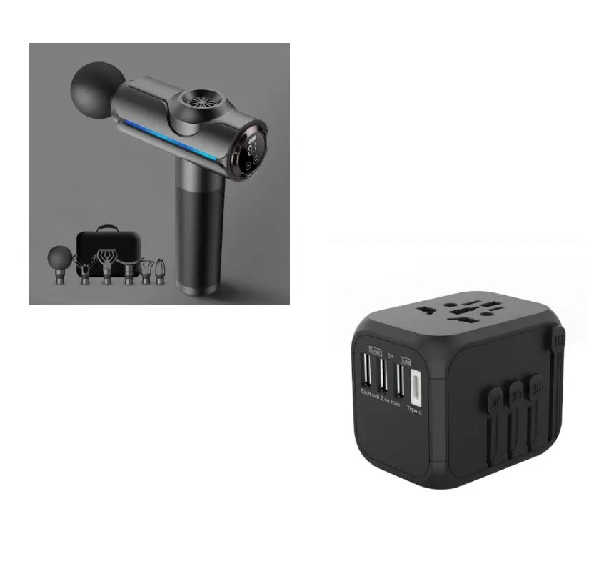 New LCD Touch Screen Fascia Gun Muscle Impact Massage Bpower Fitness