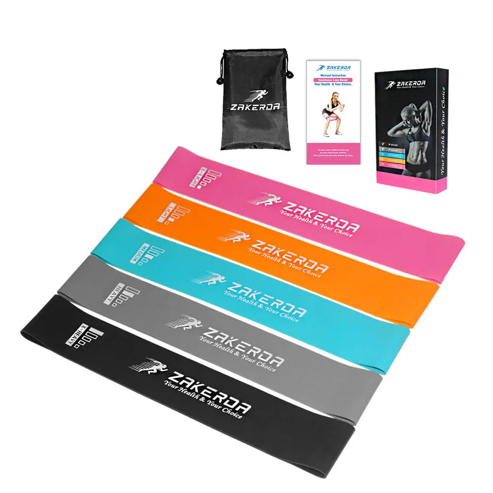 Yoga Resistance Rubber Bands Indoor Outdoor Fitness Equipment 0.35mm-1.1mm Pilates Sport Training Workout Elastic Bands Bpower Fitness