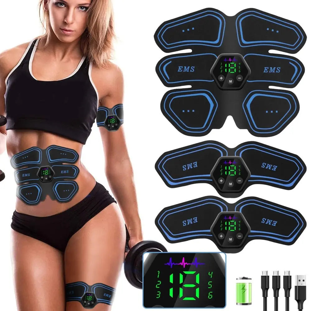 Digital Display Abdominal Muscle Patch EMS Muscle Massage Bpower Fitness