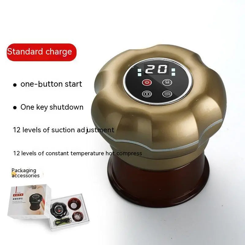 Intelligent Electric Breathing Gua Sha Scraping Massager Whole Body Hot Compress Massage Tank Bpower Fitness