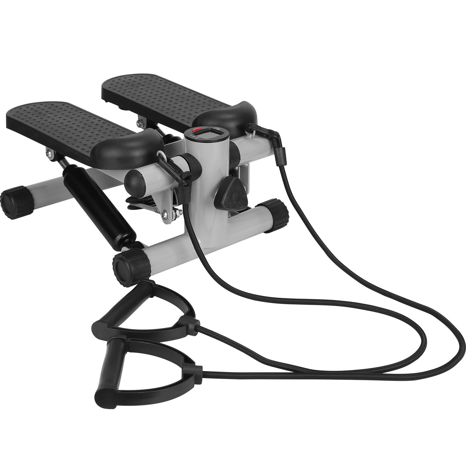 Stepper For Exercise Mini Fitness Stepper With 2 Resistance Bands LCD Monitor Max 330.7LBS Load Stair Stepper Quiet Stepper Bpower Fitness