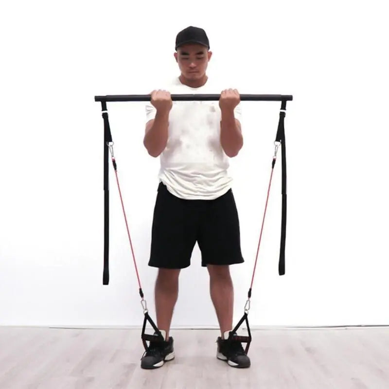 Pilates Bar Kit With Resistance Bands Portable Home Gym Workout Equipment Perfect Stretched Fusion Exercise Bar And Bands Bpower Fitness