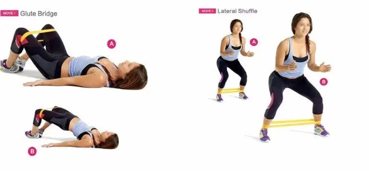 Resistance Elastic Rubber Bands Bpower Fitness