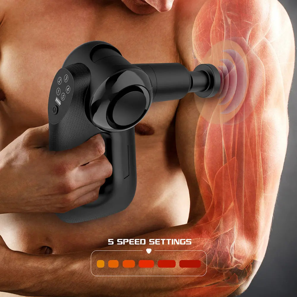 Foldable Rotating Fascia  The First Fitness Massage Gun Bpower Fitness