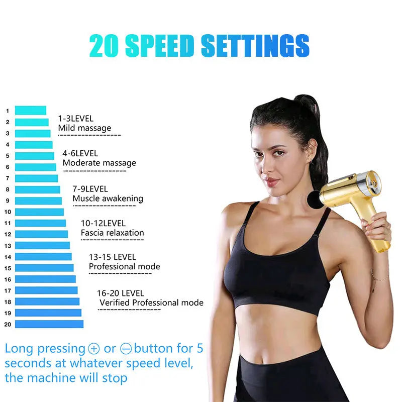 High frequency vibration mute massager Bpower Fitness
