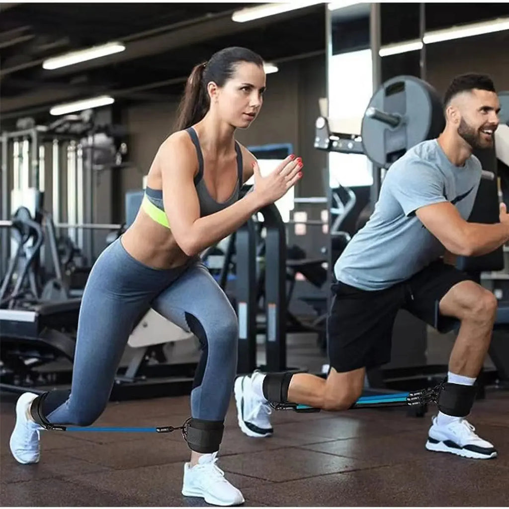 Ankle Strap Resistance Bands Hip Leg Strength Pull Rope Fitness Elastic Training Home Yoga Pilate Crossfit Workout Gym Equipment Bpower Fitness