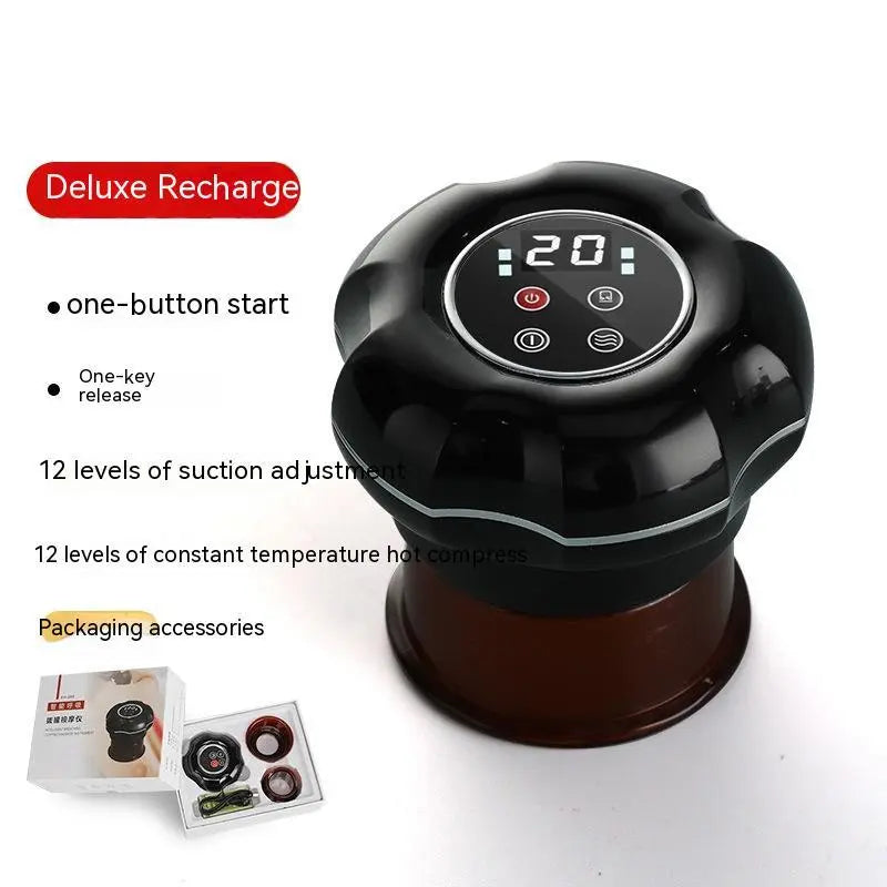 Intelligent Electric Breathing Gua Sha Scraping Massager Whole Body Hot Compress Massage Tank Bpower Fitness