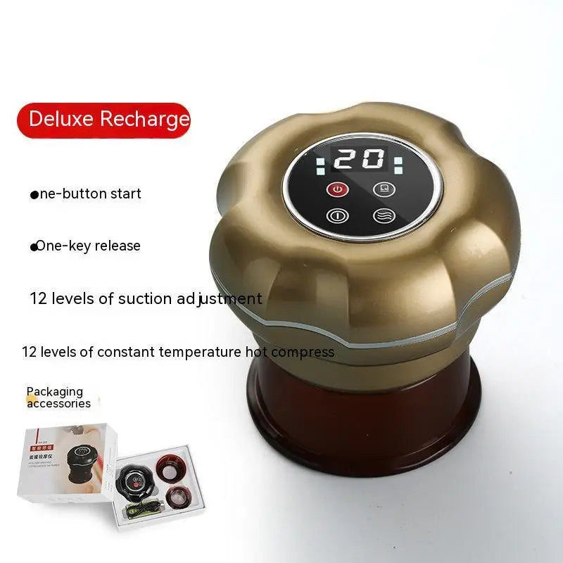 Intelligent Electric Breathing Gua Sha Scraping Massager Whole Body Hot Compress Massage Tank Bpower Fitness