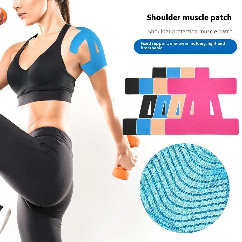 Elastic Shoulder Pad Muscle Weightlifting Shoulder Muscle Paste Fixed Support Bpower Fitness