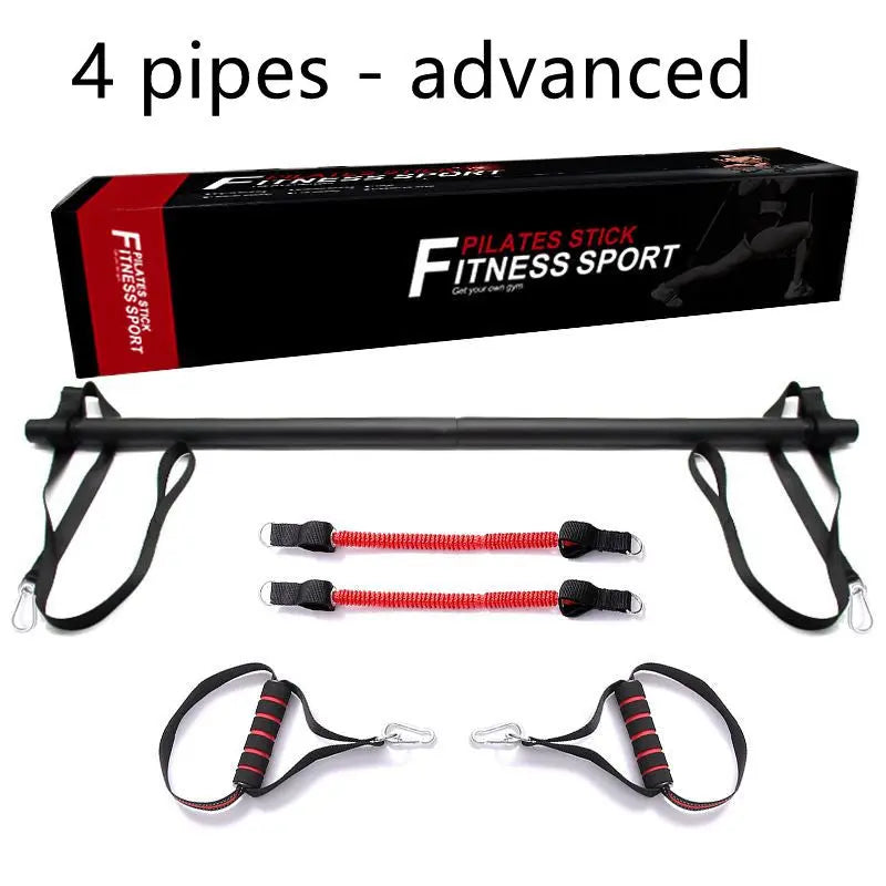 Pilates Bar Kit With Resistance Bands Portable Home Gym Workout Equipment Perfect Stretched Fusion Exercise Bar And Bands Bpower Fitness