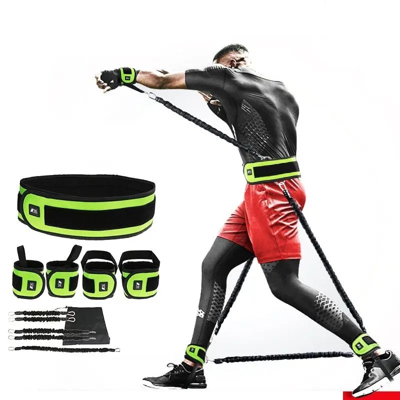 Leg Squat Boxing Combat Training Resistance Bands Fitness Combat Fighting Resistance Force Agility Workout Exercise Equipment Bpower Fitness