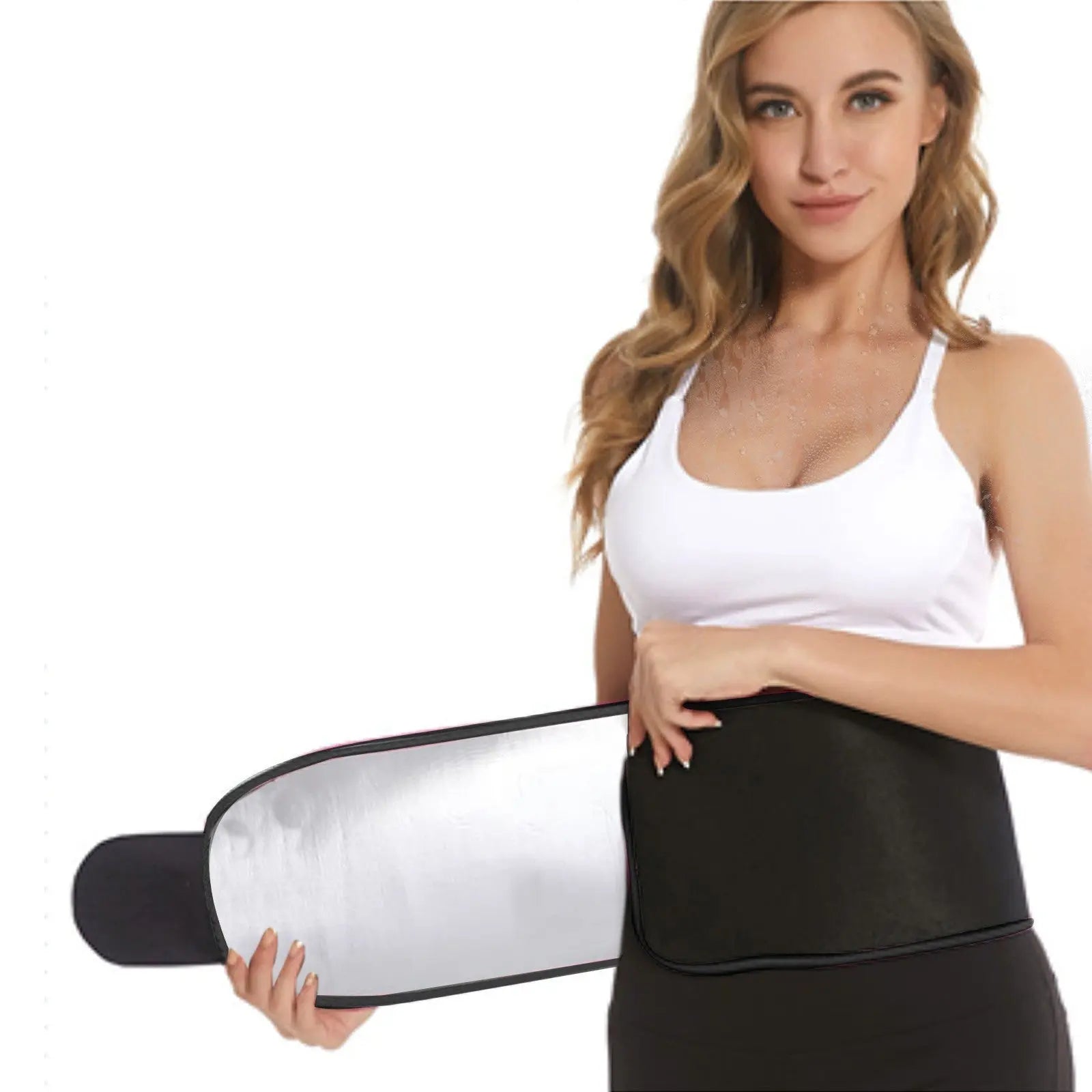 Waist Trimmer Belt Weight Loss Girdle Gym Sweat Slim Wrap Fat Burning Straps For Women Men Body Shapper Bpower Fitness