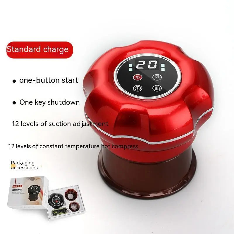 Intelligent Electric Breathing Gua Sha Scraping Massager Whole Body Hot Compress Massage Tank Bpower Fitness