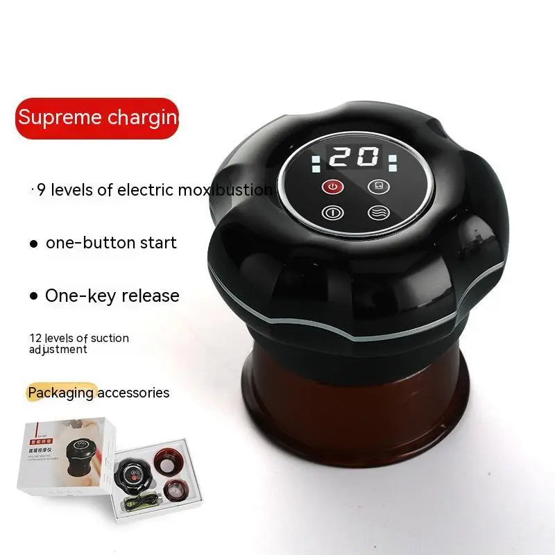 Intelligent Electric Breathing Gua Sha Scraping Massager Whole Body Hot Compress Massage Tank Bpower Fitness