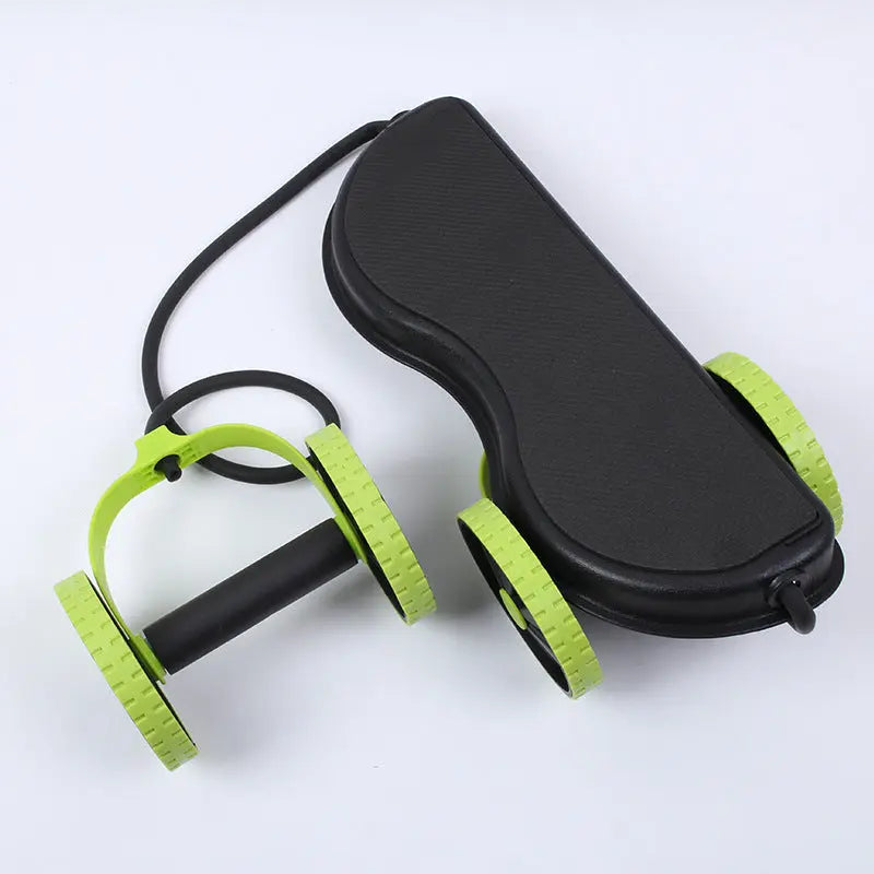 Double-wheeled Abdomen Wheel Pull Rope Bpower Fitness