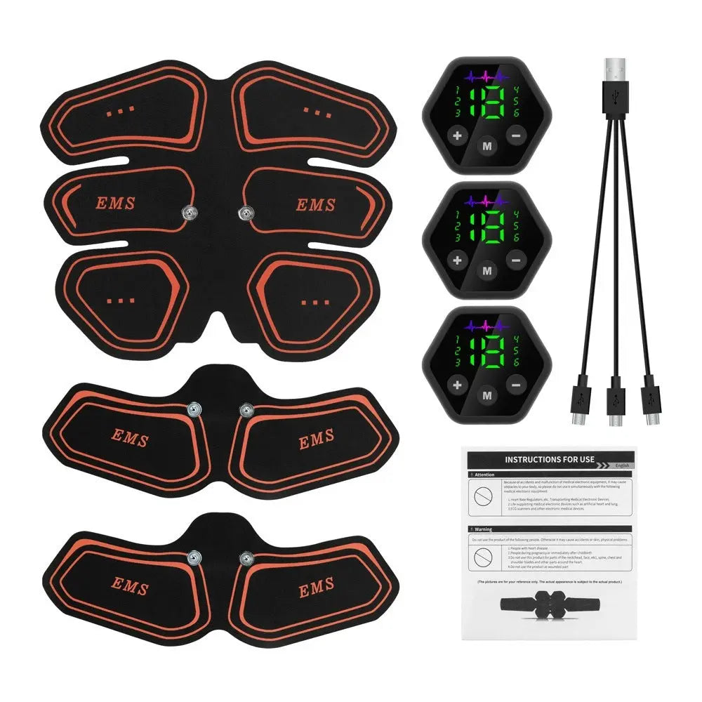 Digital Display Abdominal Muscle Patch EMS Muscle Massage Bpower Fitness