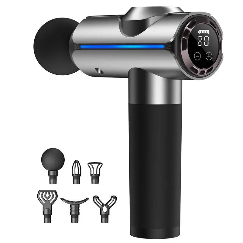 New LCD Touch Screen Fascia Gun Muscle Impact Massage Bpower Fitness