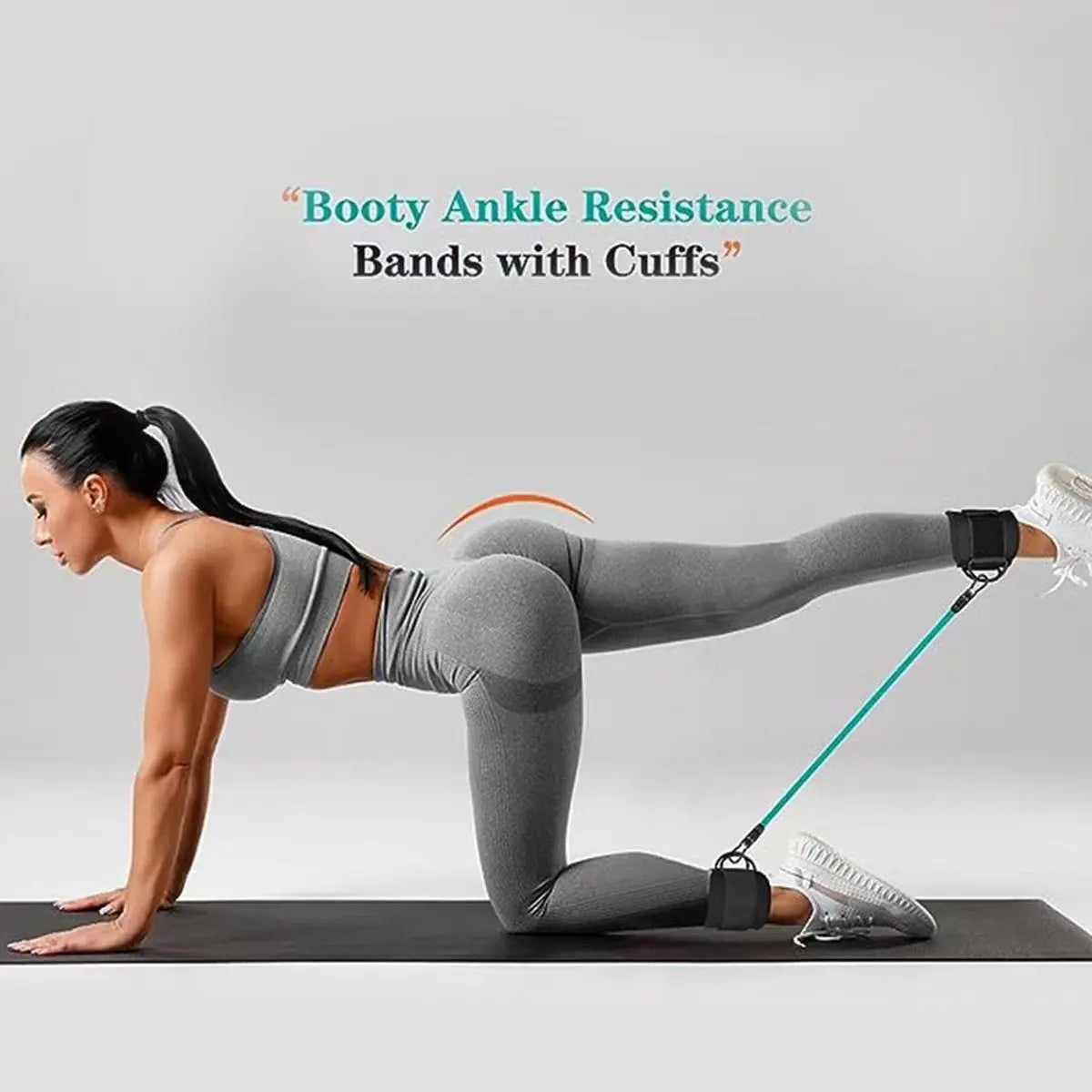 Ankle Strap Resistance Bands Hip Leg Strength Pull Rope Fitness Elastic Training Home Yoga Pilate Crossfit Workout Gym Equipment Bpower Fitness